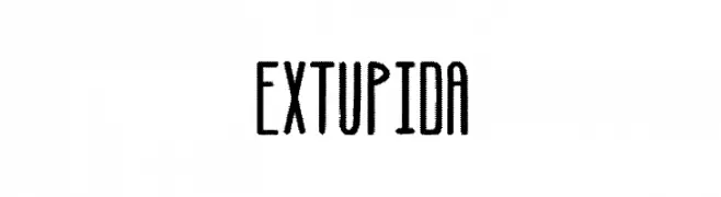 Extupida  नि: शुल्क फ़ॉन्ट्स डाउनलोड