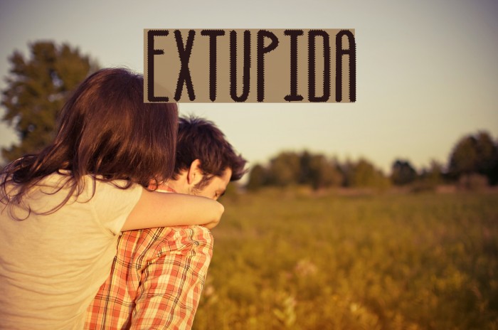 Extupida Font examples