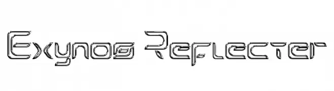 Exynos Reflecter  Frei Schriftart Herunterladen