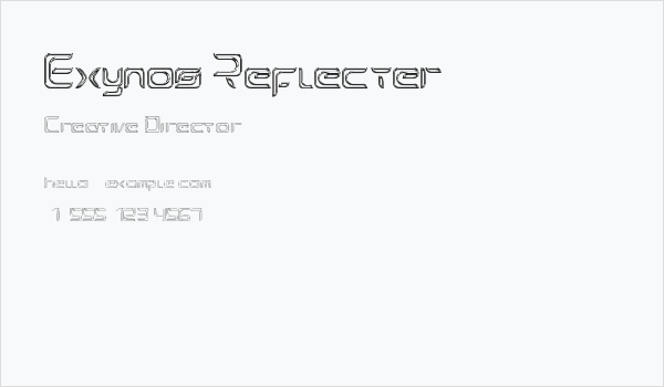 Exynos Reflecter Business Card