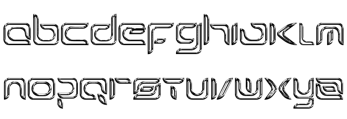 Exynos Reflecter Font LOWERCASE