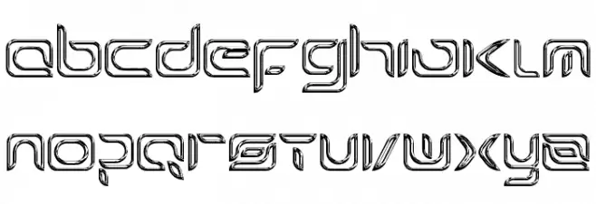 Exynos Reflecter Font LOWERCASE
