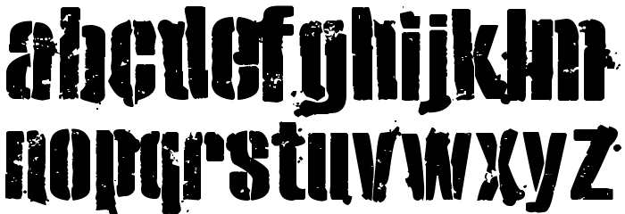 eXO2 Stencil Font LOWERCASE