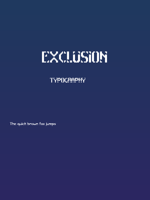 exclusion Poster
