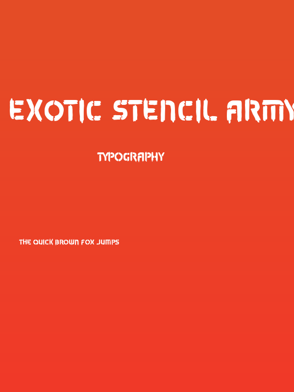 exotic stencil army Poster