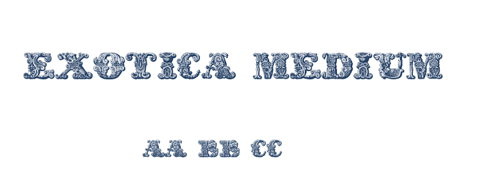 exotica Medium1 Font Preview