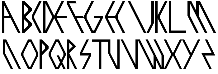 exoziti Regular Schriftart Groß