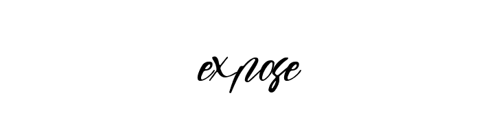 expose  フリーフォントのダウンロード