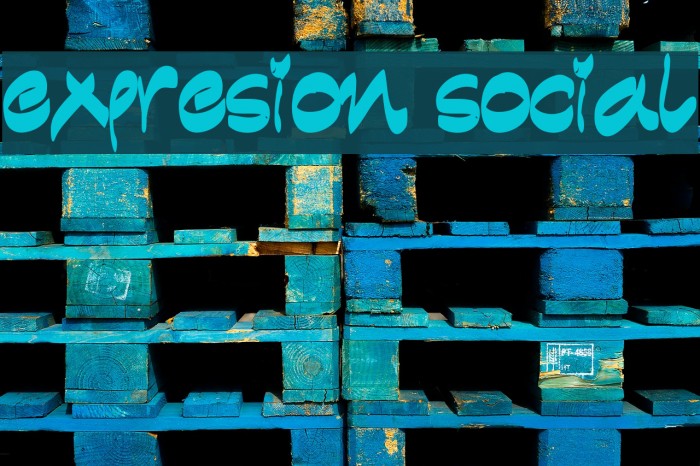 expresion social Font examples