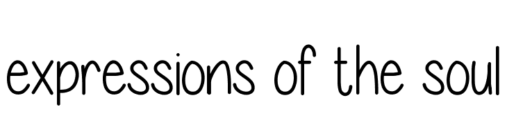 expressions of the soul Font