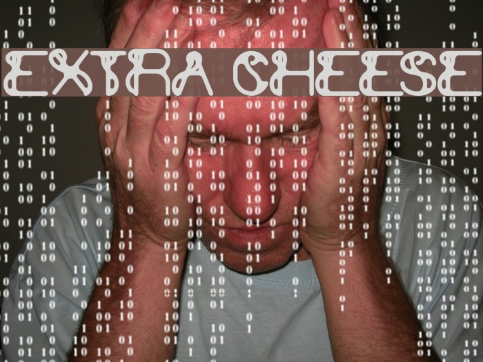 extra cheese Font examples