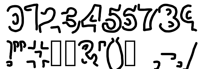extra preview Font OTHER CHARS