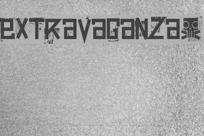 extravaganza- フォント examples