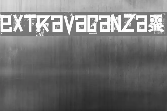 extravaganza- フォント examples