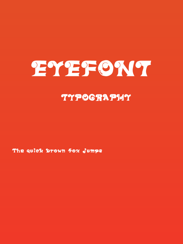 EYEfont Poster