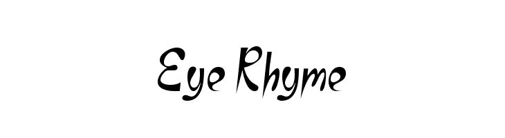 Eye Rhyme  Frei Schriftart Herunterladen