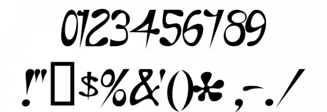 Eye Rhyme Font OTHER CHARS