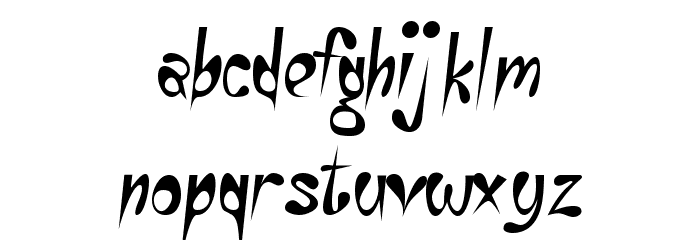 Eye Rhyme Schriftart Kleinbuchstaben