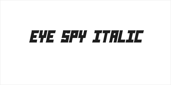 Eye Spy Italic Logo