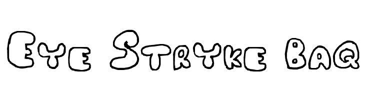 Eye Stryke Baq  免费字体下载