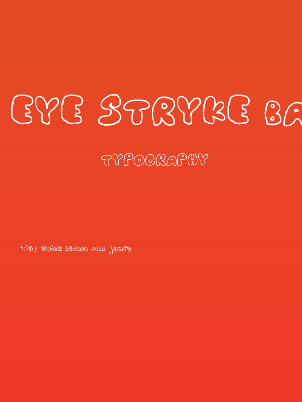 Eye Stryke Baq Poster