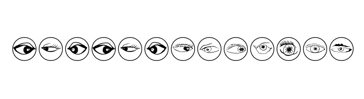 EyeEyeOnBlack Font