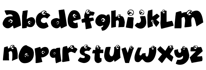 EyeOnlyHaveEyesForYou Font LOWERCASE