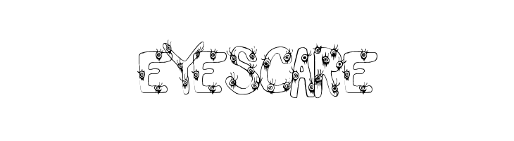 EyeScare  Frei Schriftart Herunterladen