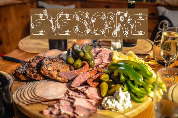 EyeScare Font examples