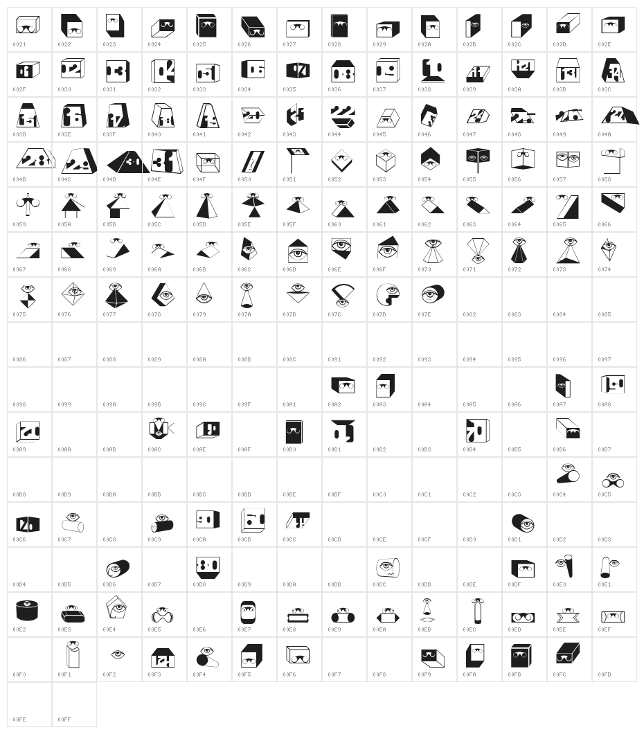 EyeSee Character Map