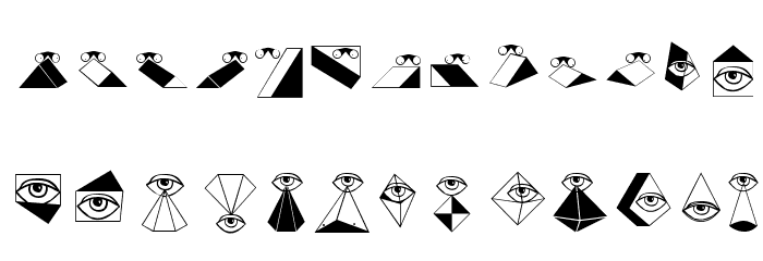 EyeSee Fonte MINÚSCULAS