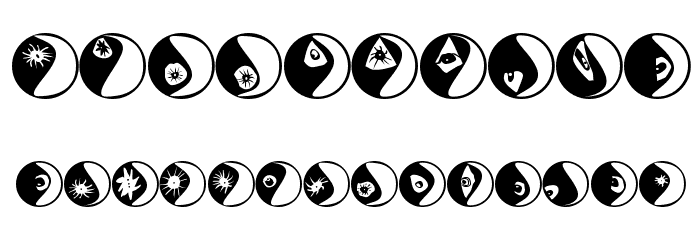 Eyeballs Font OTHER CHARS
