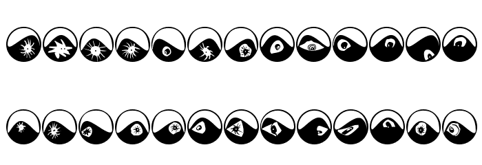 Eyeballs Font LOWERCASE