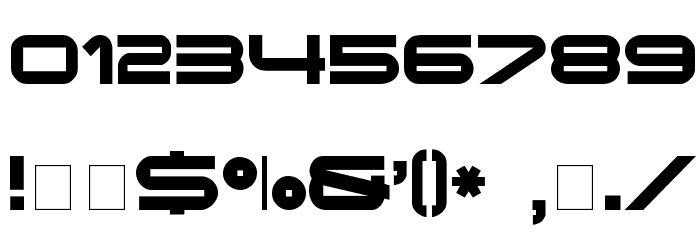 Eyechart Display Caps SSi Font OTHER CHARS