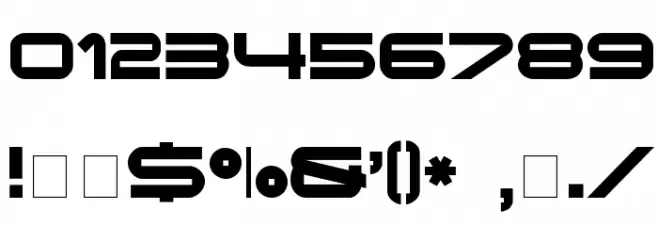 Eyechart Display Caps SSi Font OTHER CHARS