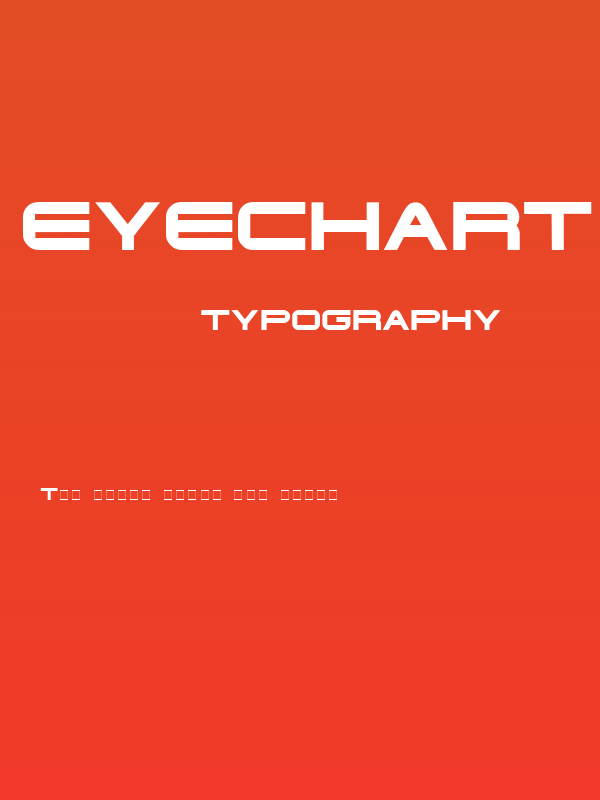 Eyechart Display Caps SSi Poster