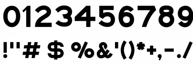 Eyechart Font OTHER CHARS