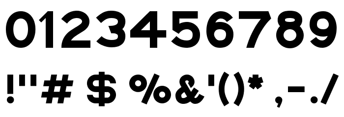 Eyechart Font OTHER CHARS