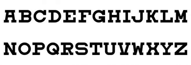 Eyechart Fonte MAIÚSCULAS