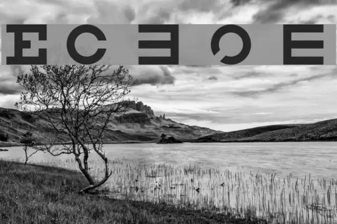 Eyechart Font examples