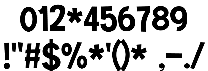 Eyeful DEMO Regular Font OTHER CHARS