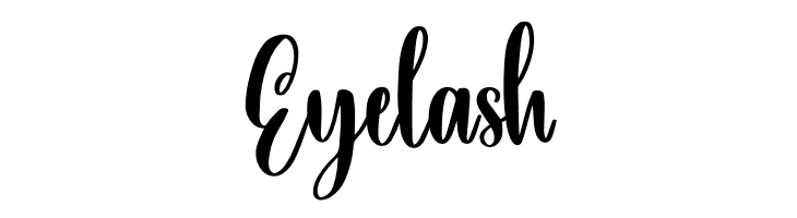 Eyelash 字体