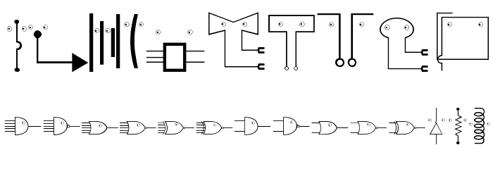 EyelecBats Font OTHER CHARS