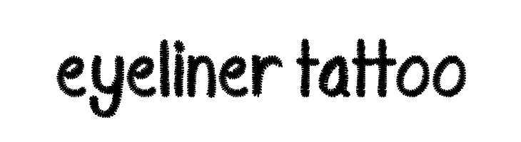 Eyeliner Tattoo Schriftart