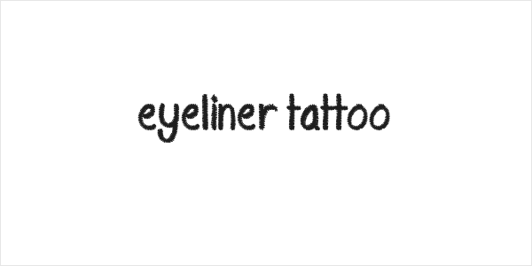 Eyeliner Tattoo Logo