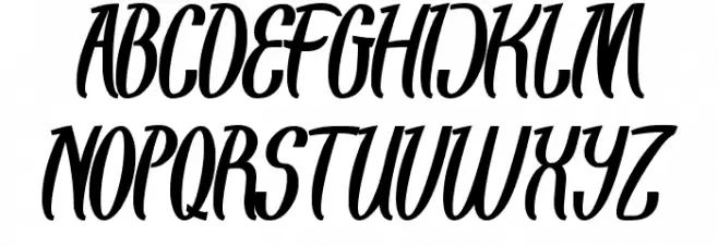 Eyes Believer Font UPPERCASE