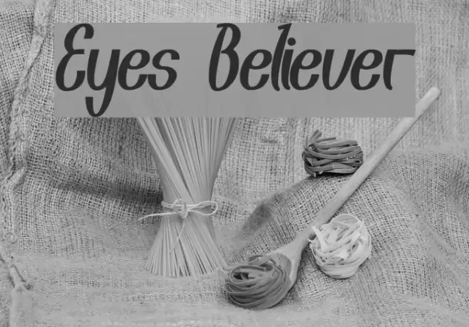 Eyes Believer Font examples