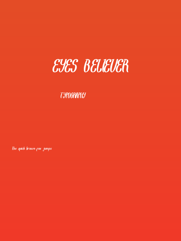 Eyes Believer Poster