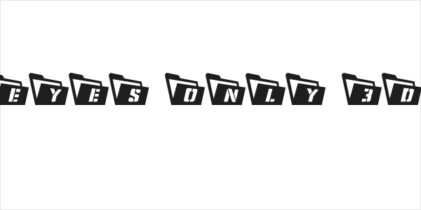 Eyes Only 3D Logo