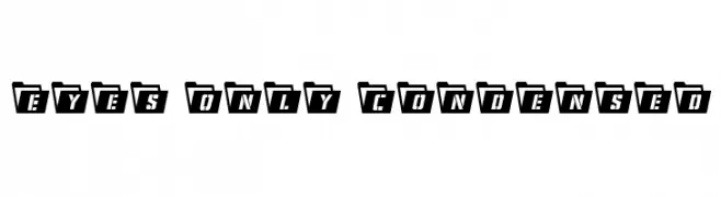 Eyes Only Condensed  Скачать бесплатные шрифты